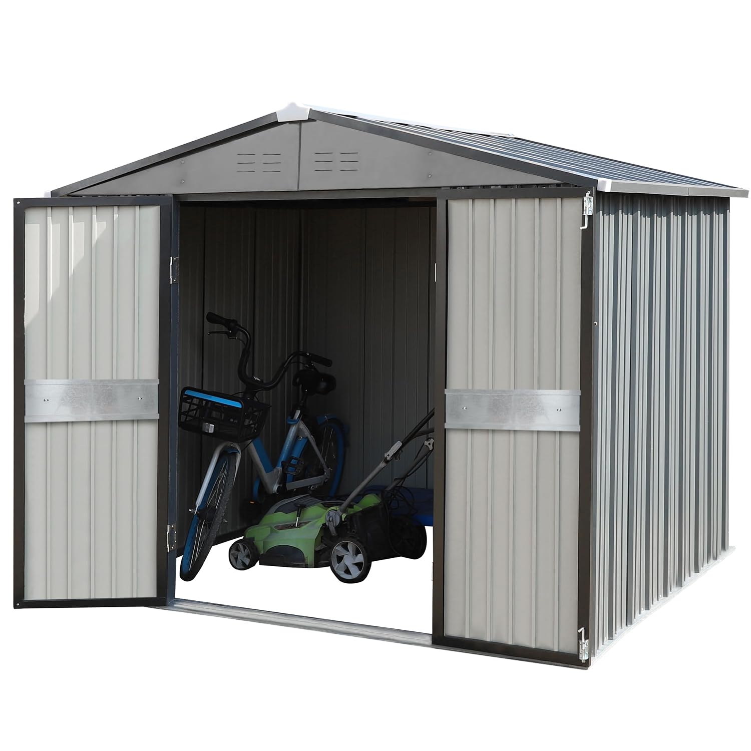 Gardening Tools Set - 10' x 10' Outdoor Storage Shed