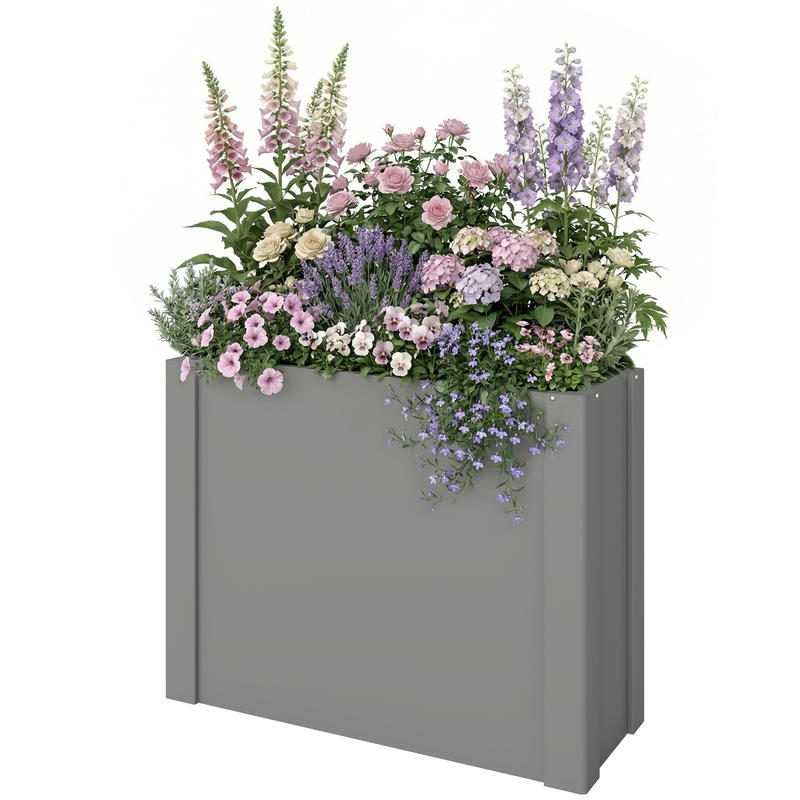 Raised Bed Planter Box - Outsunny Raised Garden Bed Galvanized Planter