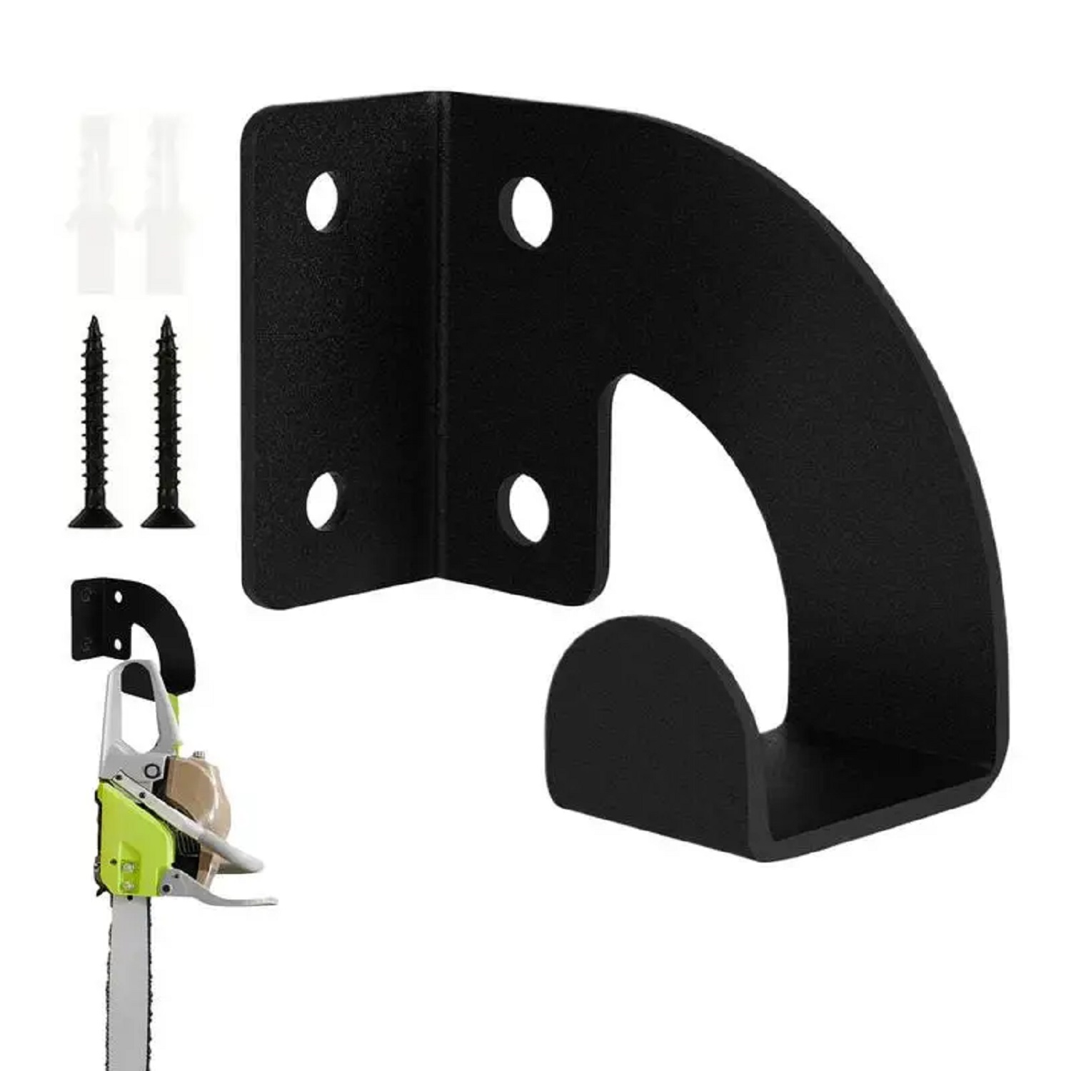 Gardening Tools Range - Heavy Duty Metal Chainsaw Wall Mount