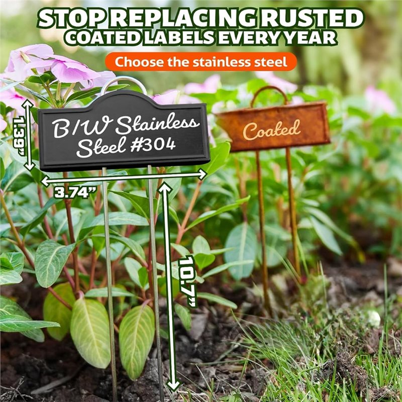 Garden Label Marker - RANA Metal For Plants Labels Stainless