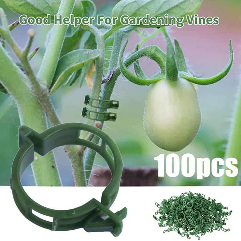 Gardening Tools Range - 100 PCS/ Plant Support Clip Plastic