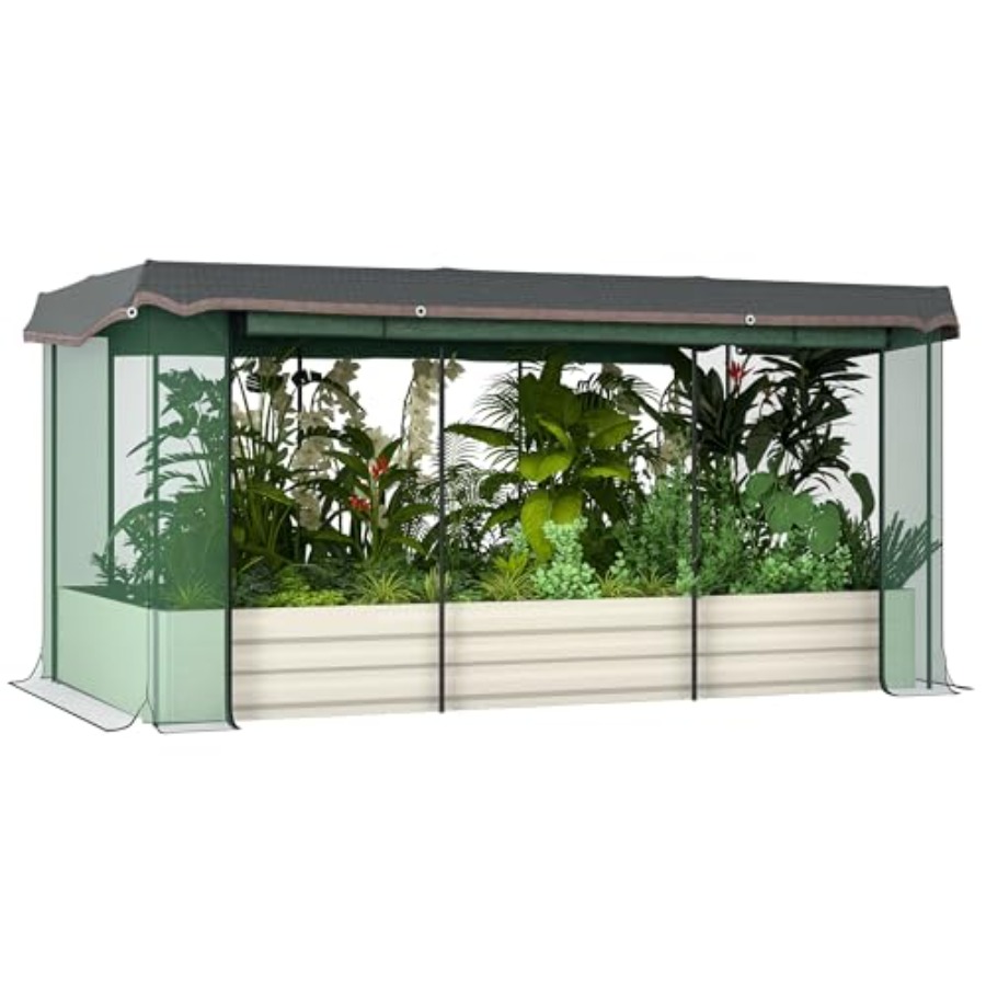 Raised Bed Planter Box - 7.3 x 3.4 x 1 ft