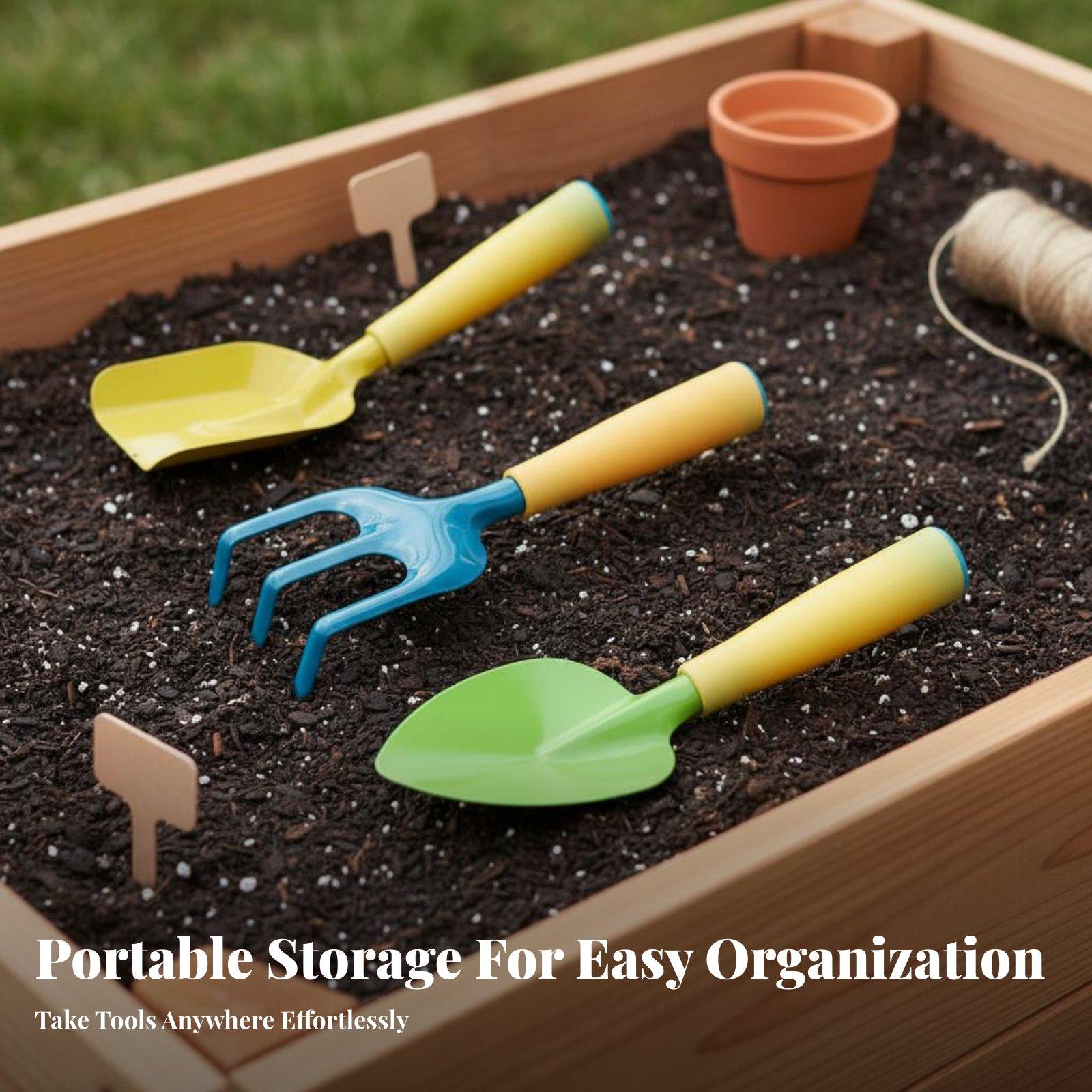 Gardening Tools For Young Children - 3 Pieces Kids Gardening Tools Child-Sized