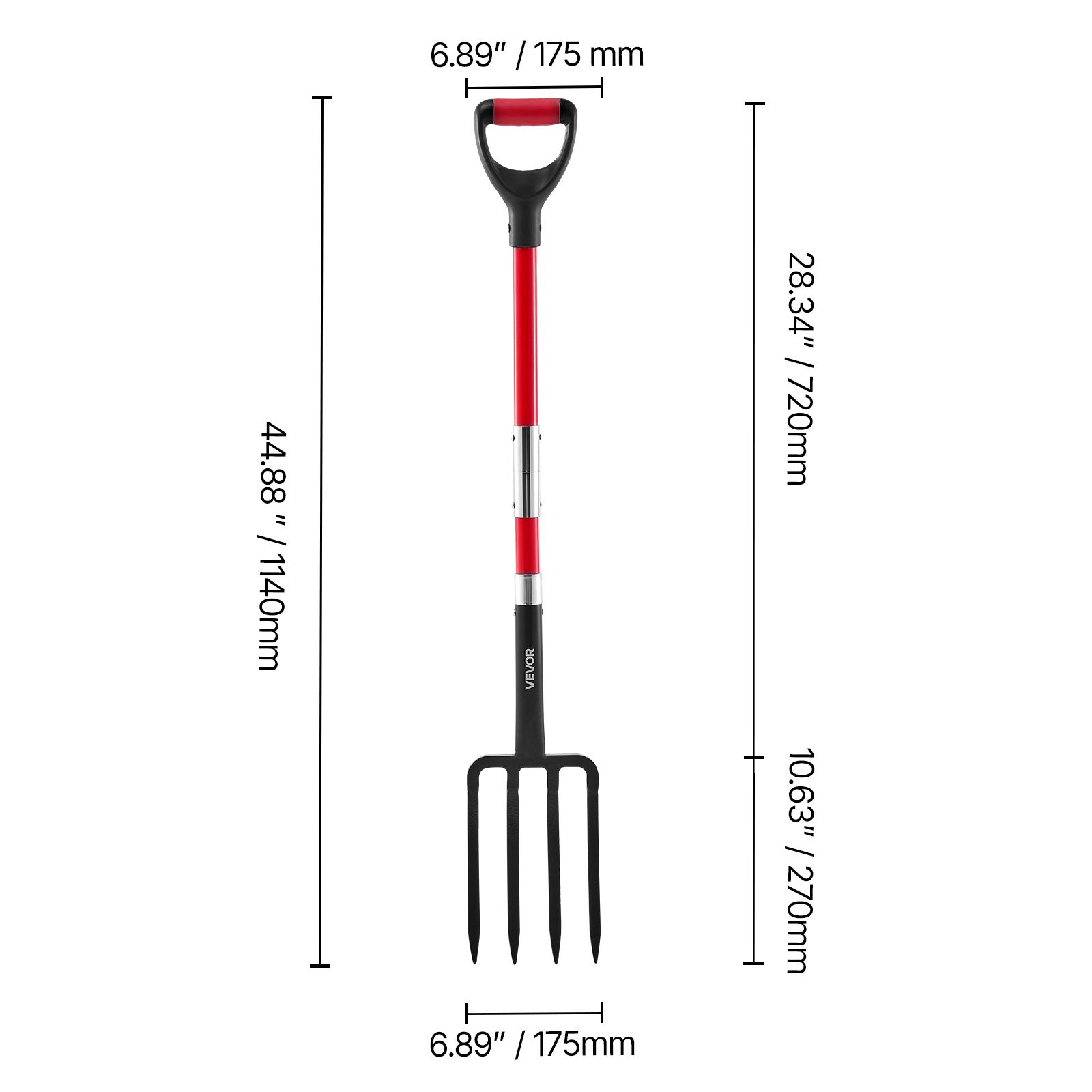 Garden Fork, 4-Tine Gardening  - đánh giá và giá Spade Digging Fork