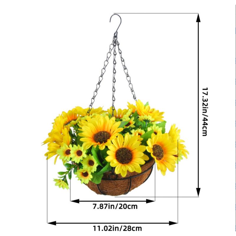 MALL Artificial Hanging Flower - đánh giá và giá Gardening Tools Yellow
