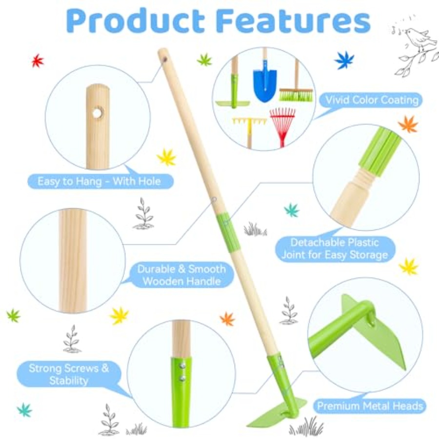 Garden Tool Set: Safe Toddler  - đánh giá và giá Gardening Tools For Toddlers