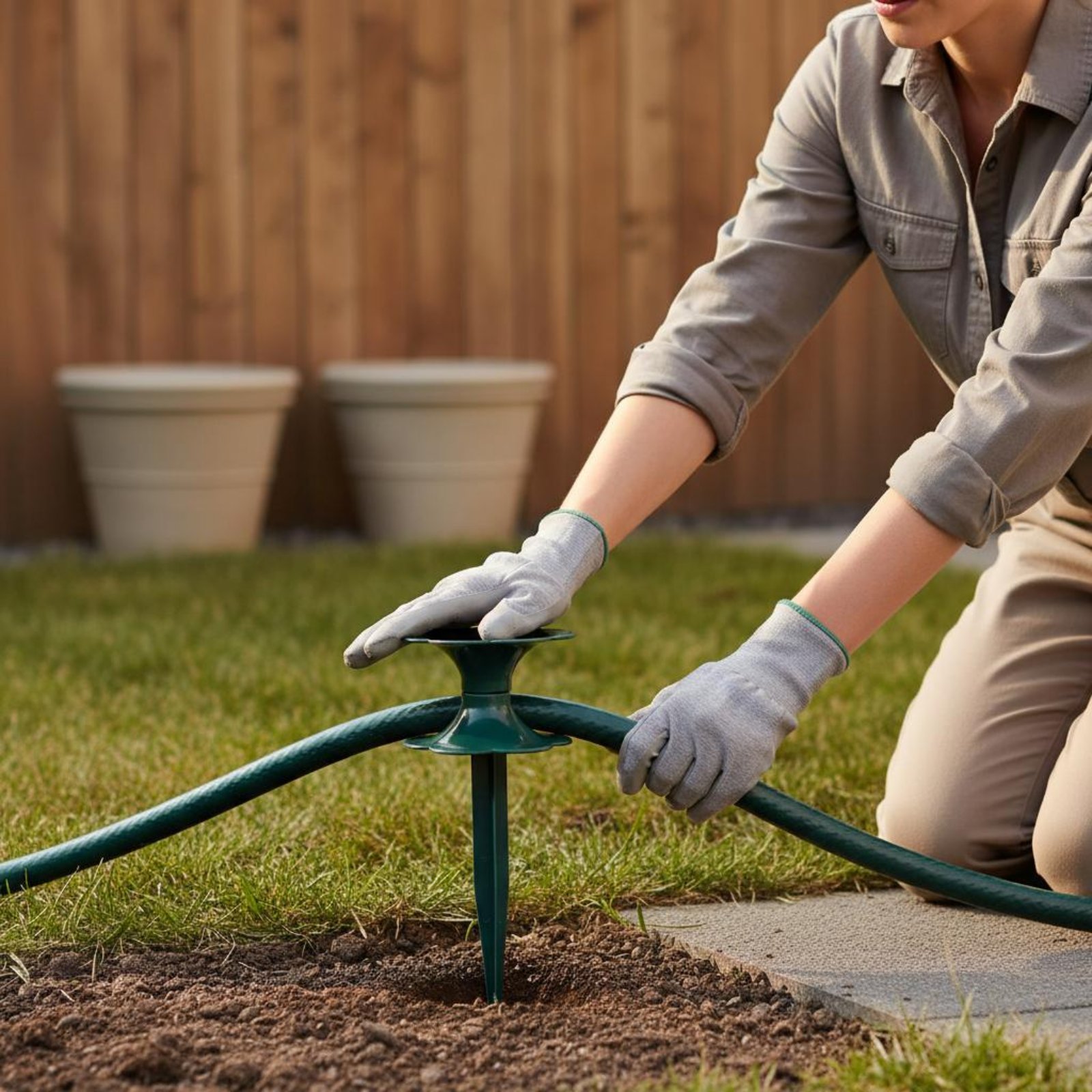 Garden Hose Guide Spike Easy t - đánh giá và giá Gardening Tools Guide