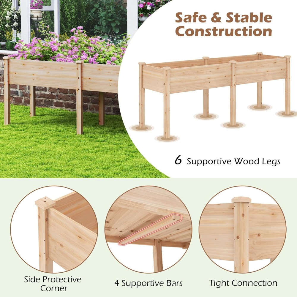 Raised Garden Bed, Elevated Wo - đánh giá và giá Raised Bed Planter Box
