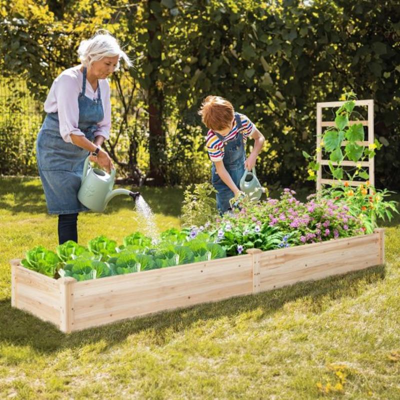 Raised Garden Bed with Planter - đánh giá và giá Raised Bed Planter Box