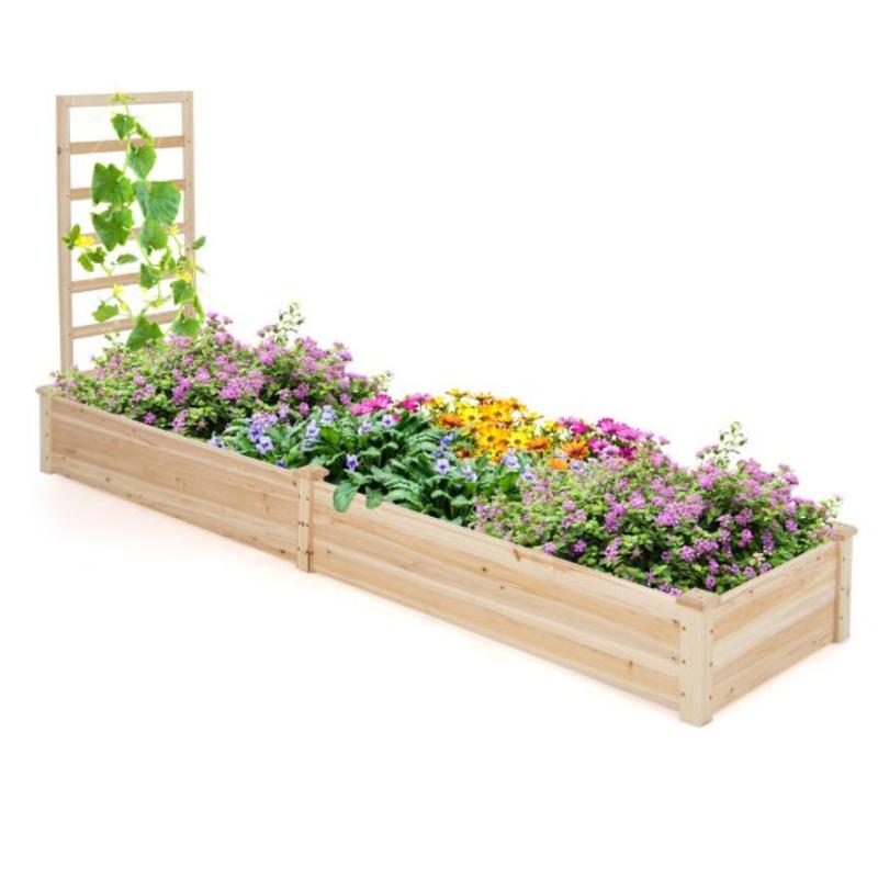 Raised Garden Bed with Planter - đánh giá và giá Raised Bed Planter Box