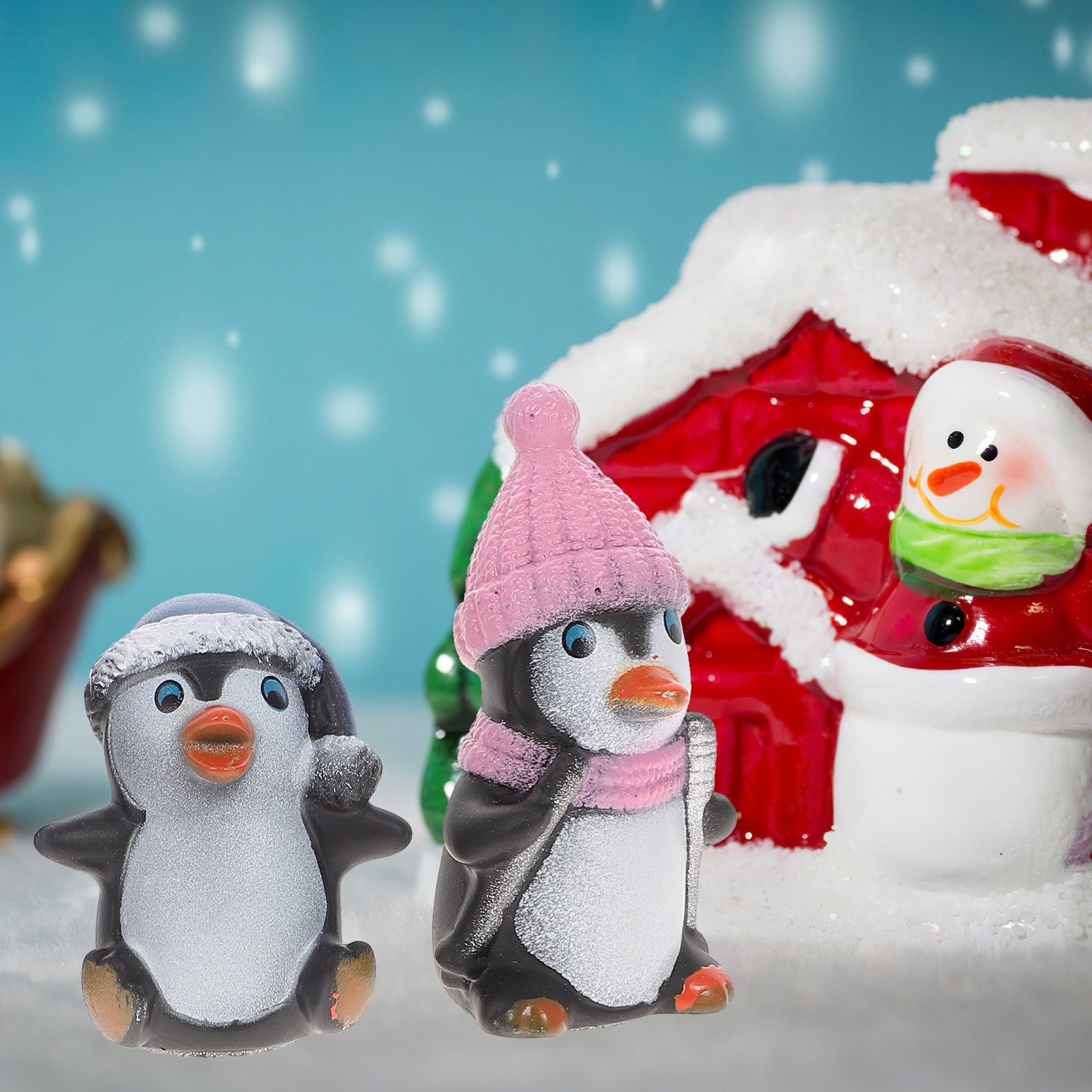 12pcs Mini Penguin Landscape B - đánh giá và giá Gardening Tools Gift Ideas