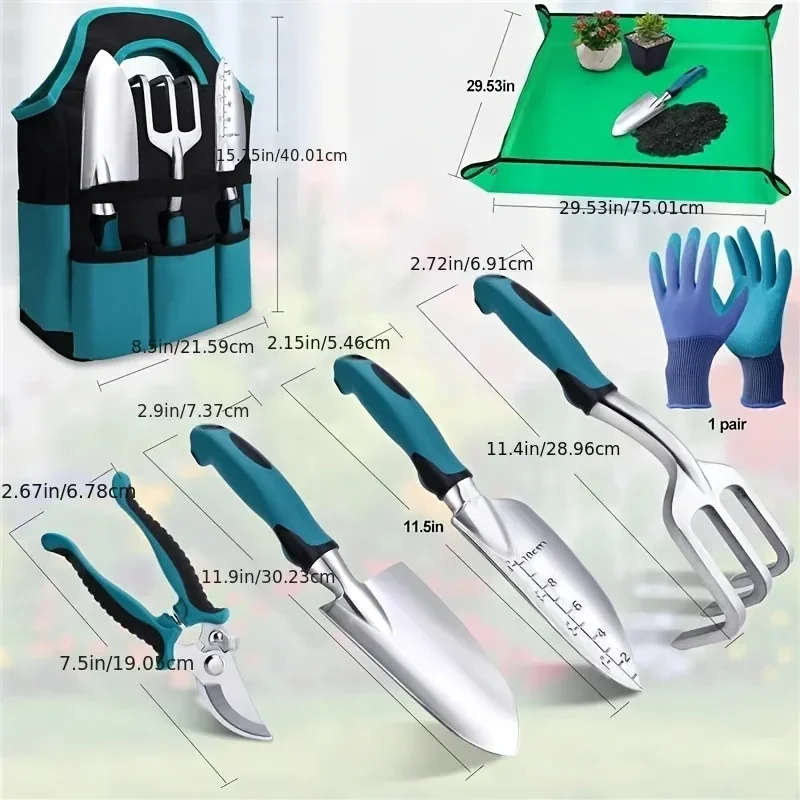 7PCS Garden Hand Tools Set Hea - đánh giá và giá Spade Digging Fork