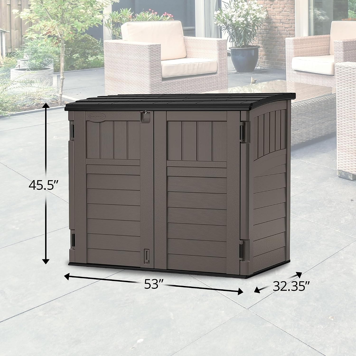 Outdoor Storage Shed For Backy - đánh giá và giá Gardening Tools Box