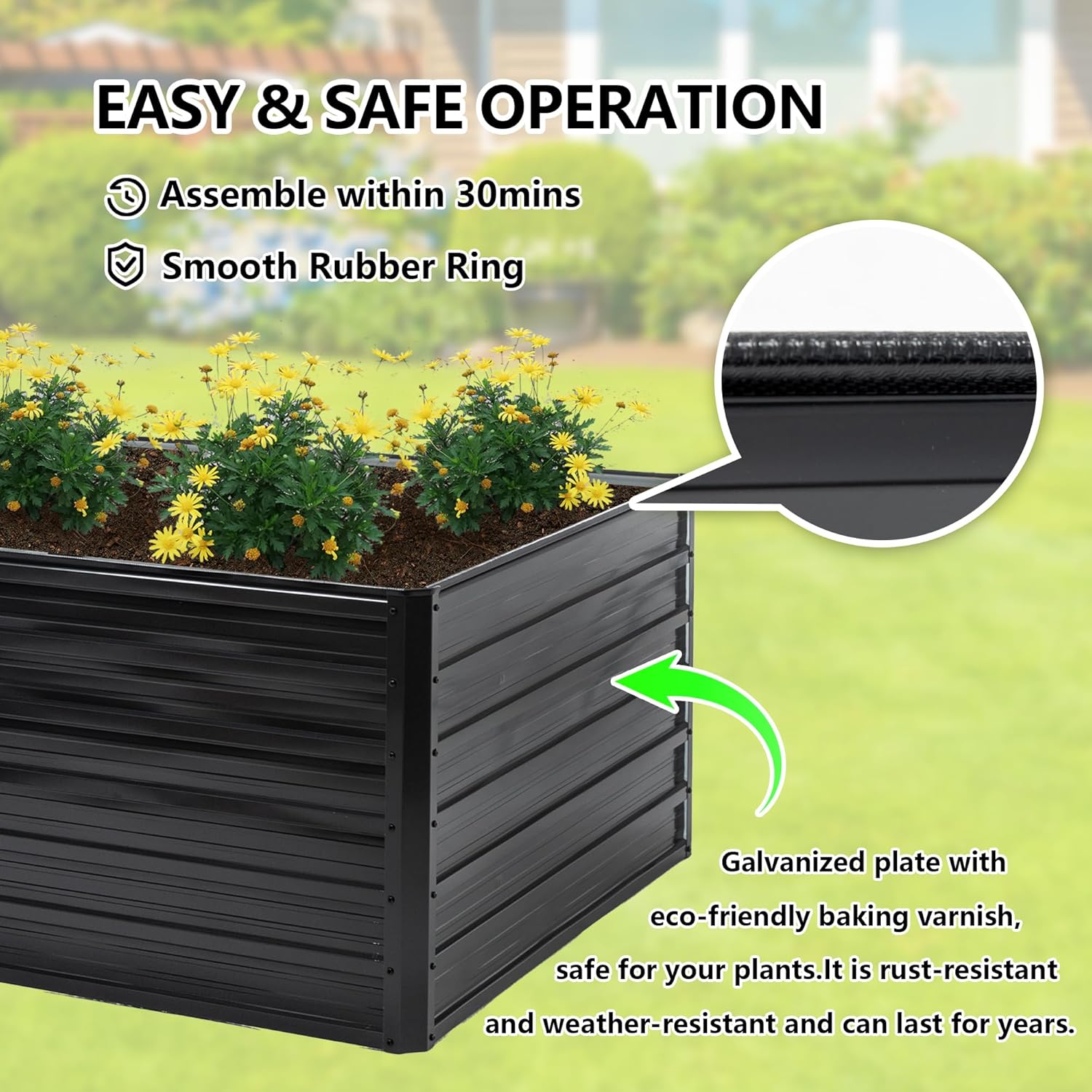Galvanized Raised Garden Bed 8 - đánh giá và giá Raised Bed Planter Box