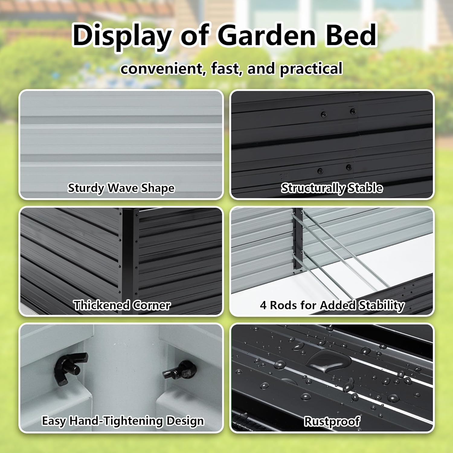 Galvanized Raised Garden Bed 8 - đánh giá và giá Raised Bed Planter Box