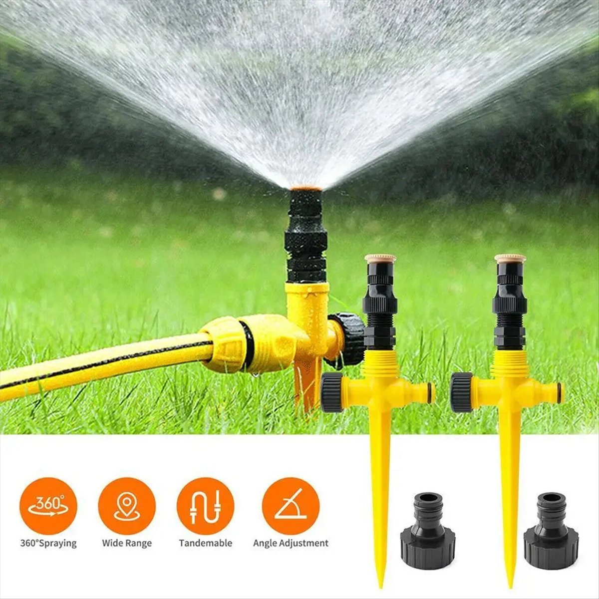AT16 Garden Sprinkler 360° Rot - đánh giá và giá Gardening Tools Yellow