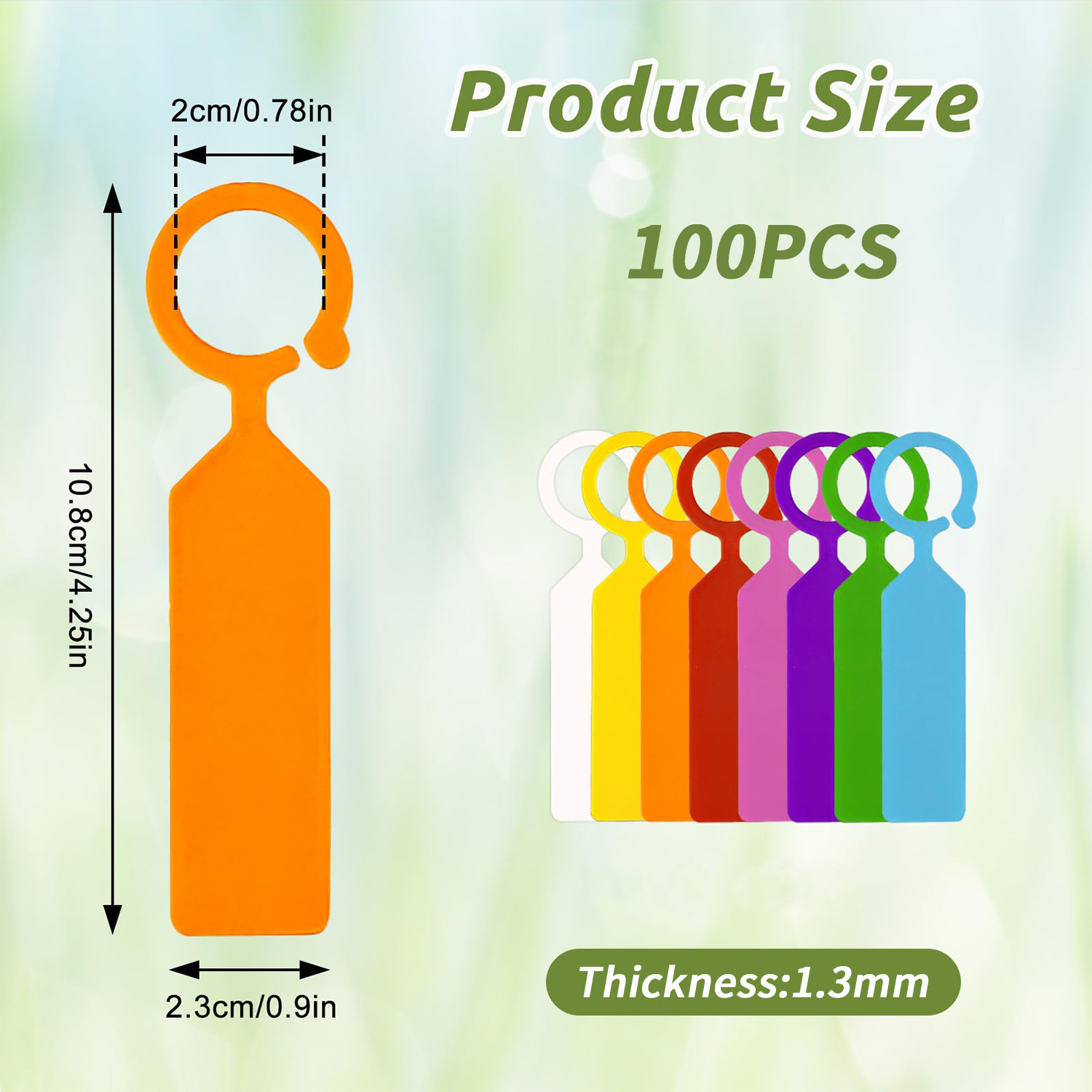 100PCS 10.7x2.3CM Plastic Gard - đánh giá và giá Garden Label Marker