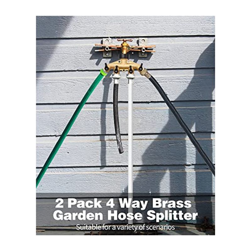 ABNQ 4 Way Brass Hose Splitter - đánh giá và giá Gardening Tools Yellow