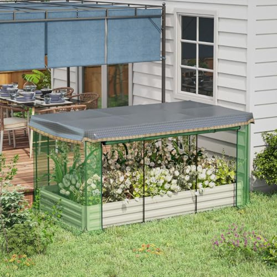 7.3 x 3.4 x 1 ft Galvanized Ra - đánh giá và giá Raised Bed Planter Box