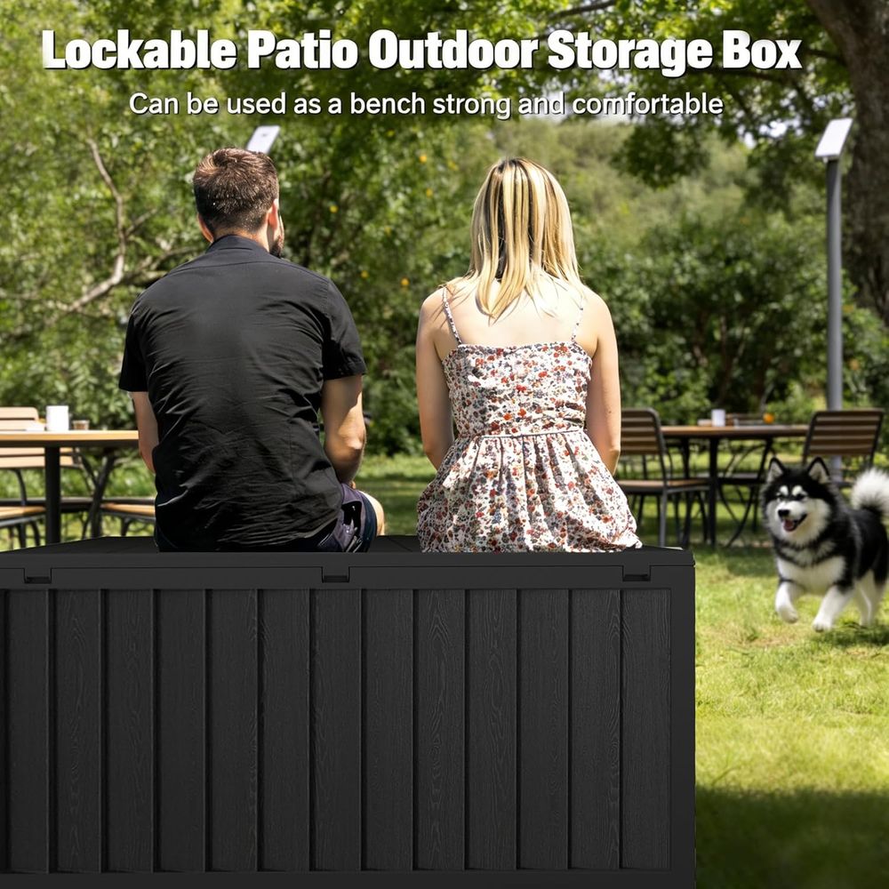 75 Gallon Outdoor Storage Box  - đánh giá và giá Gardening Tools Box