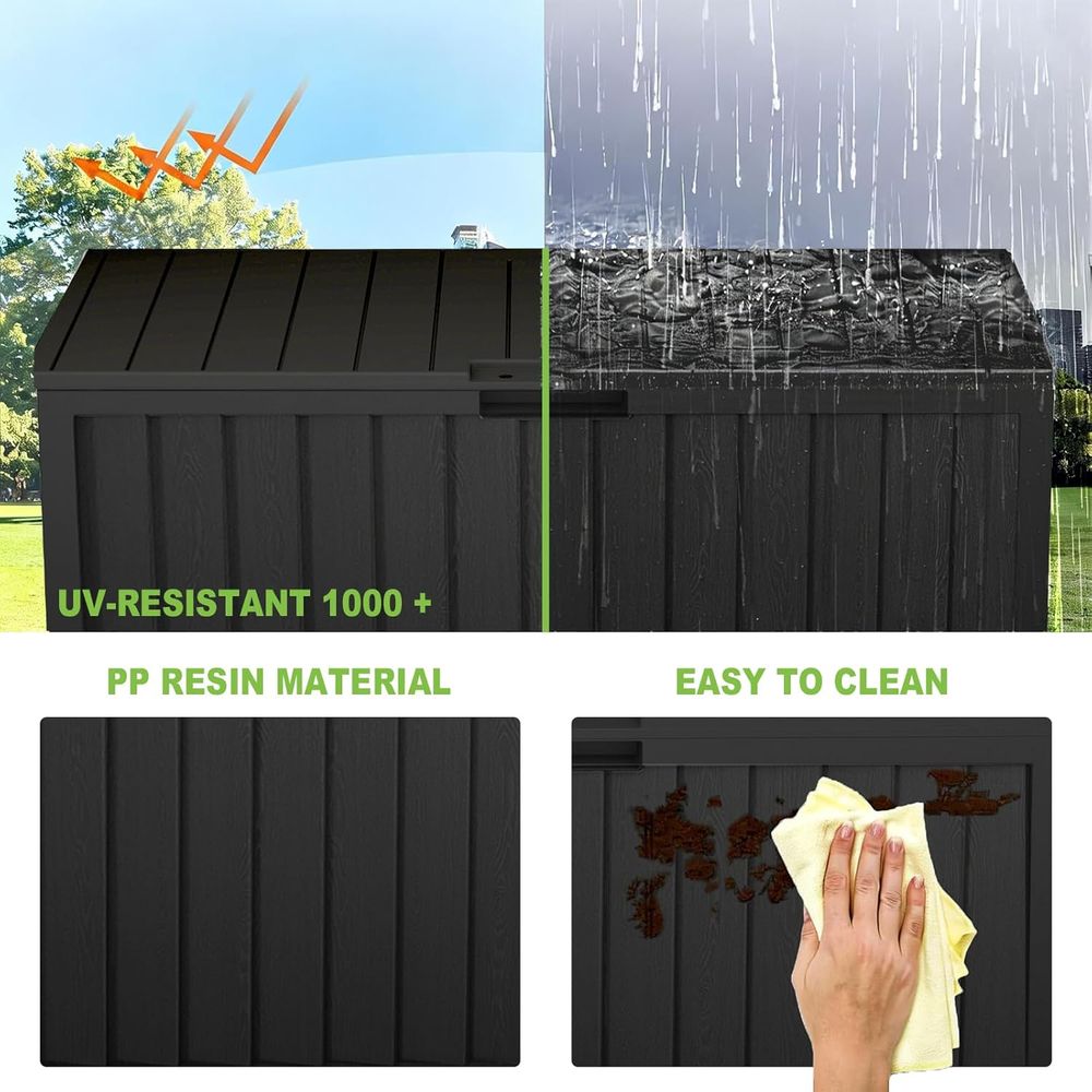 75 Gallon Outdoor Storage Box  - đánh giá và giá Gardening Tools Box