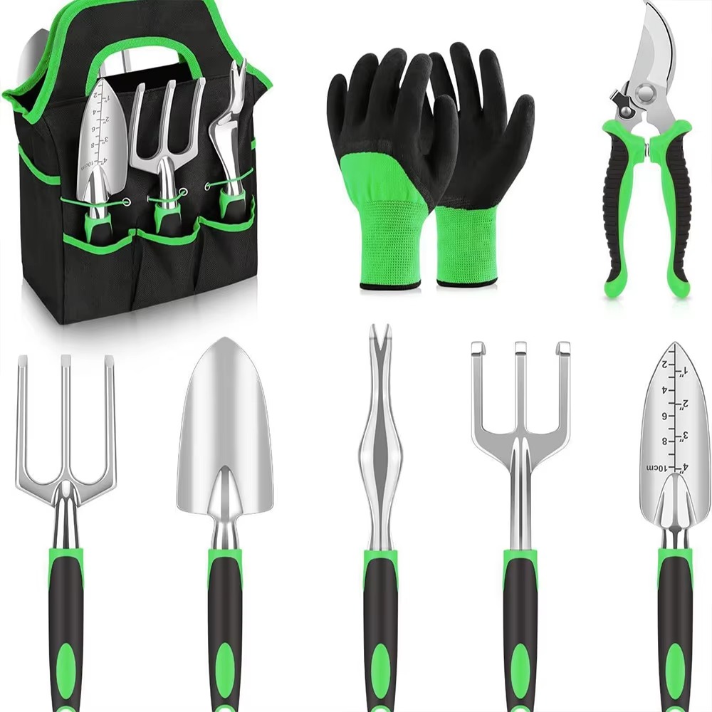 STLF 5-Piece Garden Hand Tools - đánh giá và giá Spade Digging Fork