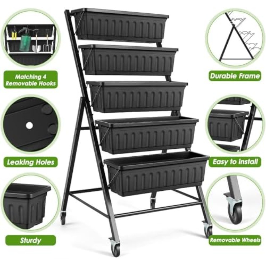 2 Pack Vertical Raised Garden  - đánh giá và giá Raised Bed Planter Box