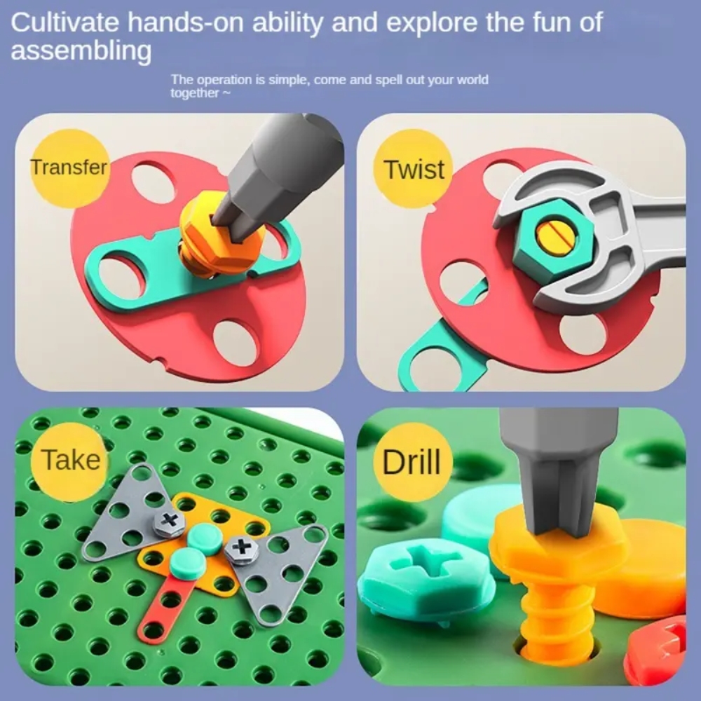 450Pcs Kids STEM Drill Set Cre - đánh giá và giá Gardening Tools For Toddlers