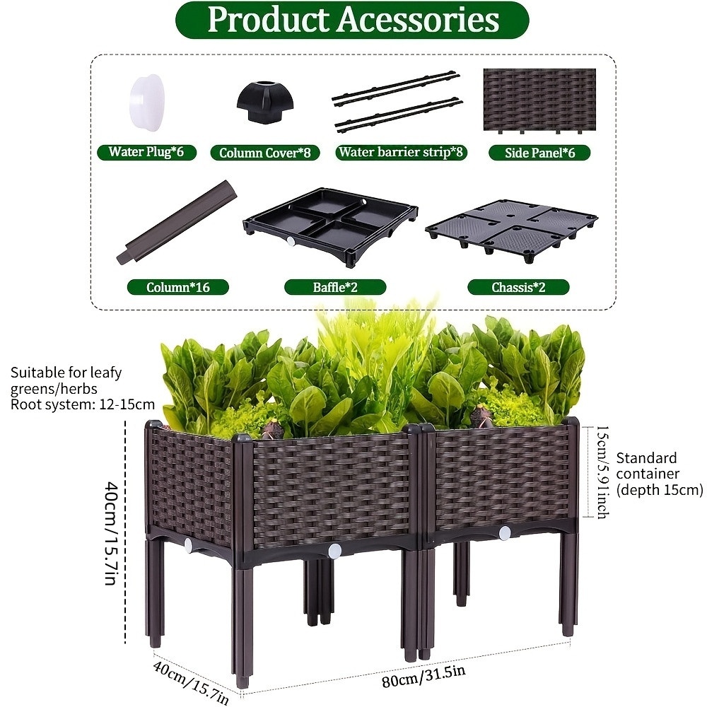 Garden Raised Bed, Elevated Fl - đánh giá và giá Raised Bed Planter Box