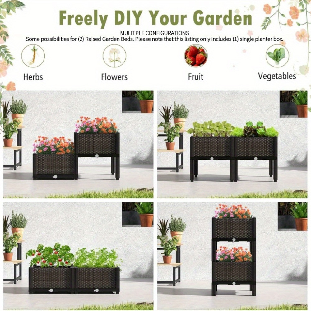 Garden Raised Bed, Elevated Fl - đánh giá và giá Raised Bed Planter Box