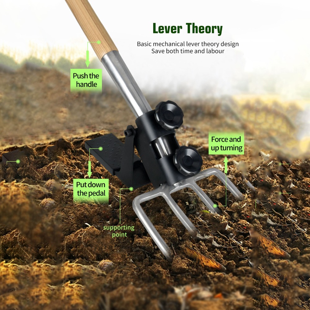 Lever Principle Design Digging - đánh giá và giá Spade Digging Fork